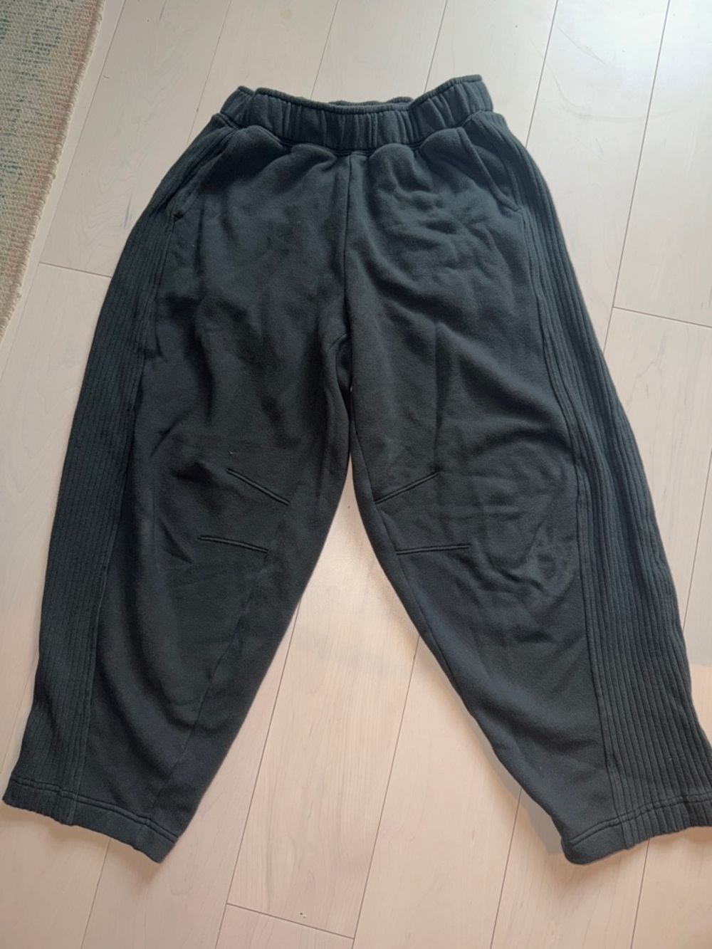 aerie Charcoal Ribbed Waistband Sweatpants